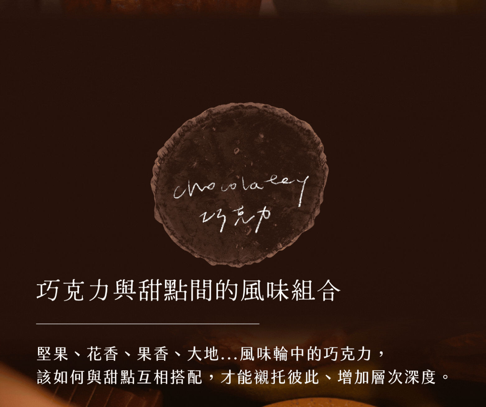 巧克力甜點風味組合