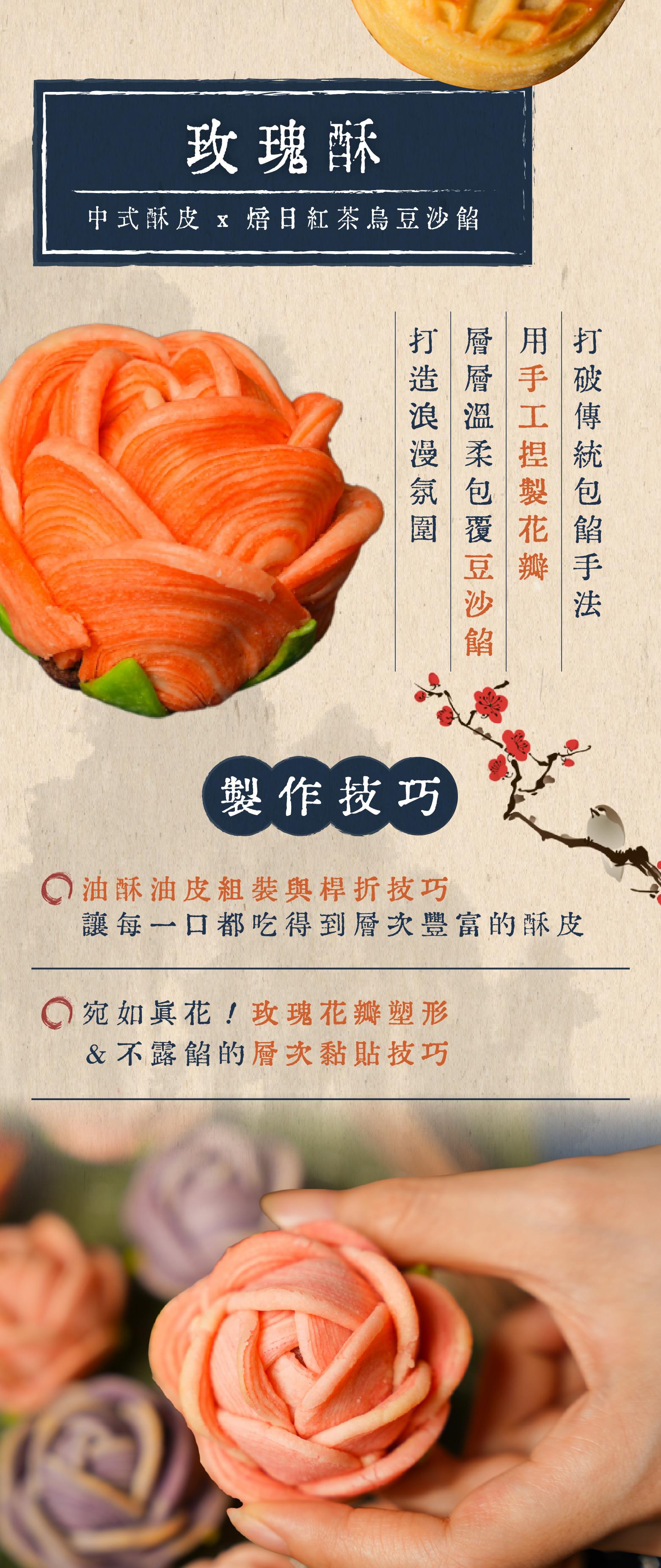 玫瑰酥品項與製作技巧介紹