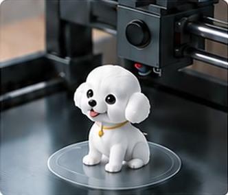 3D 全彩列印完成的公仔