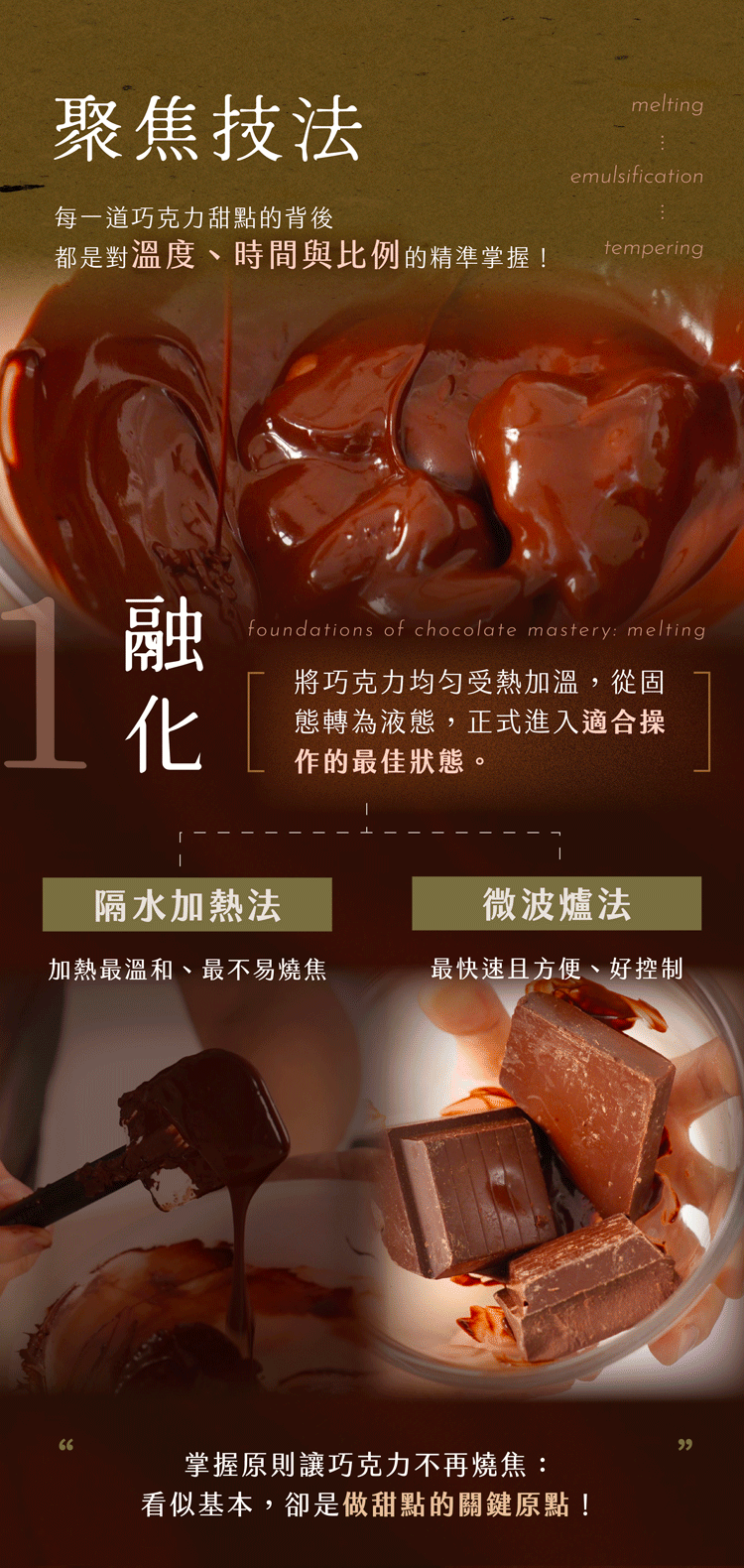 巧克力融化技法