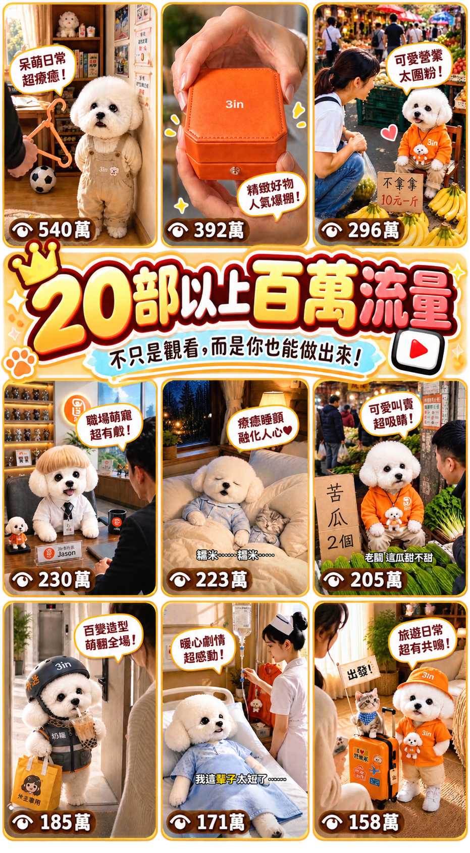 20 部以上百萬流量作品 1